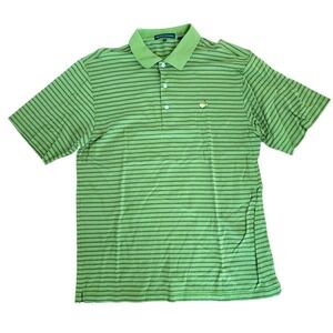 Augusta National Masters Golf Polo Shirt Mens Large Striped Pima‎ Cotton Large